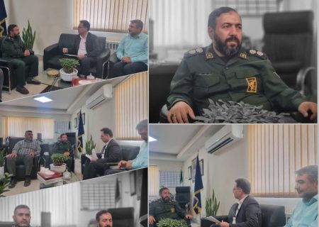 دیدار سرپرست تامین اجتماعی شعبه هشتگرد با فرمانده سپاه ناحیه ساوجبلاغ