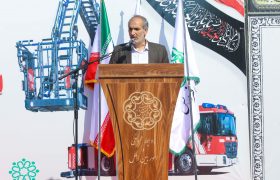 اولین نردبان ۵۶ متری آتشنشانی در  استان البرز
