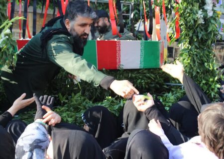 تشییع ۲ شهید گمنام دفاع مقدس در فردیس