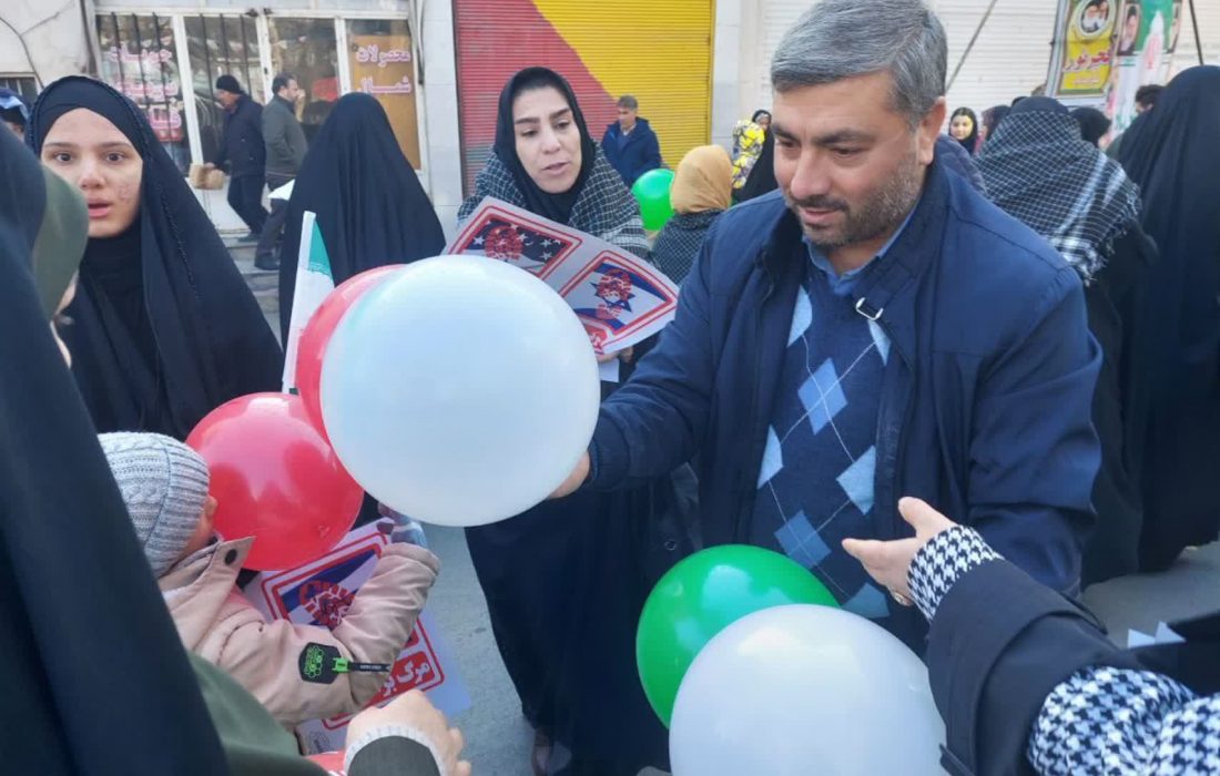 حضور گسترده مردم انقلابي و ولايتمدار شهرستان چهارباغ در مراسم يوم الله ٢٢ بهمن