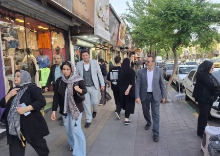 رفع سد معبر دستفروشان و مغازه داران و مشاغل شهری فردیس